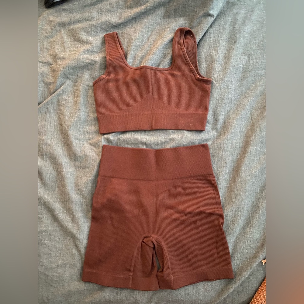 Burnt orange matching set